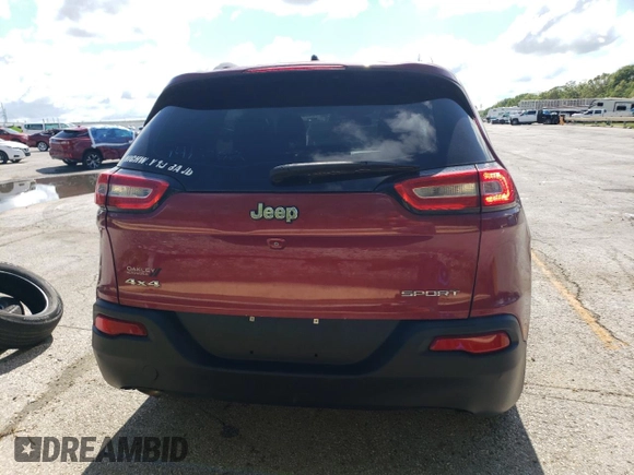 2015 Jeep Cherokee Latitude with VIN 1C4PJLCB9FW627800, listed as a Copart auction lot 56161195 with 213,821 mi miles and Clean Title. Bid and sale history available at DreamBid. Image 6.