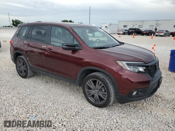 2021 Honda Passport EX-L with VIN 5FNYF8H52MB001660, listed as a Copart auction lot 62454734 with 51,143 mi miles and Salvage Title. Bid and sale history available at carsss.com. Image 4.