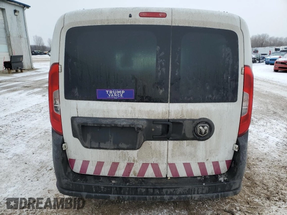 2016 Ram ProMaster City Cargo Tradesman with VIN ZFBERFAT1G6B72705, listed as a Copart auction lot 44569235 with 229,148 mi miles and Clean title. Bid and sale history available at DreamBid. Image 6.