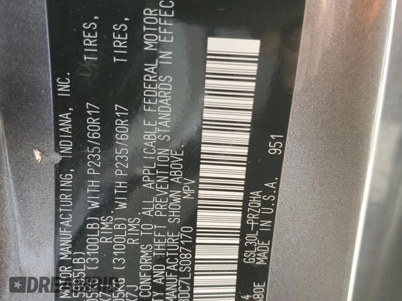 2020 Toyota Sienna XLE Auto Access Seat с VIN 5TDYZ3DC7LS087170, выставлен на аукционе Copart как лот 57045205 с пробегом 46 243 миль миль и Списание • Salvage title. История ставок и продаж доступна на DreamBid. Изображение 13.