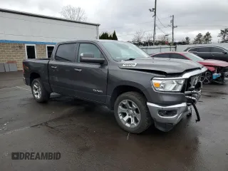 2019 Ram 1500 Big Horn/Lone Star with VIN 1C6SRFFT9KN644239, listed as a Copart auction lot 51604025 with 72,375 mi miles and Salvage Title. Bid and sale history available at carsss.com. Image 4.