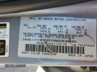 2010 Mazda 3 S Grand Touring with VIN JM1BL1S66A1150178, listed as a Copart auction lot 56552855 with 151,409 mi miles and Non Repairable. Bid and sale history available at DreamBid. Image 12.