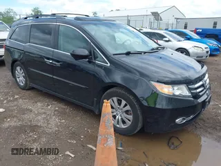 2015 Honda Odyssey EX-L z VIN 5FNRL5H64FB129552, wystawiony jako IAAI lot #42247683 z przebiegiem 206 165 mil mil oraz . Historia ofert i sprzedaży dostępna na DreamBid. Obrazek 1.