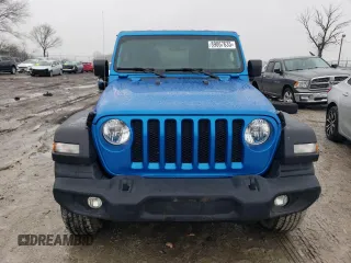 2022 Jeep Wrangler Unlimited Sport S with VIN 1C4HJXDG5NW168740, listed as a Copart auction lot 89067635 with 25,646 mi miles and Salvage Title. Bid and sale history available at carsss.com. Image 5.