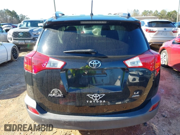 2015 Toyota RAV4 LE with VIN 2T3BFREV1FW407507, listed as a IAAI auction lot 41256709 with 156,177 mi miles. Bid and sale history available at carsss.com. Image 16.