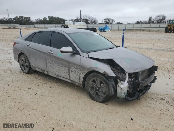 2023 Hyundai Elantra SEL with VIN KMHLM4AG4PU584454, listed as a Copart auction lot 44714855 with 33,672 mi miles and Salvage Title. Bid and sale history available at carsss.com. Image 4.