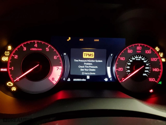 2021 Acura RDX w/A-Spec Package with VIN 5J8TC1H68ML012874, listed as a Copart auction lot 44757175 with 53,503 mi miles and Salvage Title. Bid and sale history available at carsss.com. Image 9.