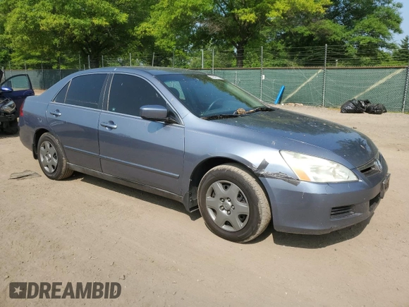 2007 Honda Accord LX with VIN 1HGCM56447A051662, listed as a Copart auction lot 59549755 with 151,794 mi miles and Salvage title. Bid and sale history available at DreamBid. Image 4.