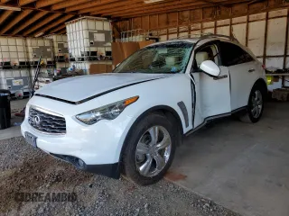 2010 Infiniti FX z VIN JN8AS1MU7AM800312, wystawiony jako Copart lot #46866455 z przebiegiem 181 761 mil mil oraz Szkoda całkowita • Salvage title. Historia ofert i sprzedaży dostępna na DreamBid. Obrazek 1.