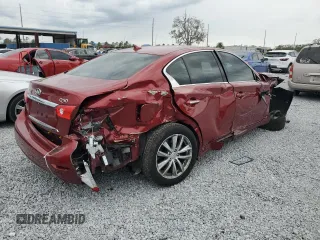 2016 Infiniti Q50 Premium with VIN JN1EV7AP8GM302802, listed as a Copart auction lot 88995315 with Not provided miles and Salvage title. Bid and sale history available at DreamBid. Image 3.