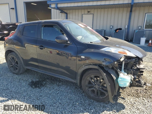 2013 Nissan Juke S with VIN JN8AF5MR2DT220208, listed as a Copart auction lot 48622955 with 96,447 mi miles and Salvage Title. Bid and sale history available at carsss.com. Image 4.