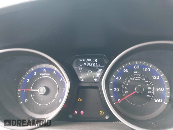2012 Hyundai Elantra Limited with VIN KMHDH4AE6CU282875, listed as a IAAI auction lot 42341052 with 215,231 mi miles and . Bid and sale history available at DreamBid. Image 7.