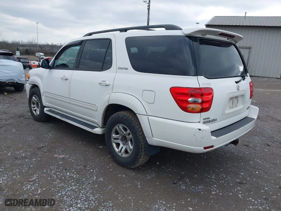2004 Toyota Sequoia Limited with VIN 5TDZT38A74S227279, listed as a IAAI auction lot 41569158 with 292,267 mi miles. Bid and sale history available at carsss.com. Image 3.