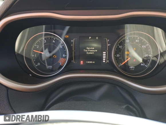 2015 Jeep Cherokee Sport with VIN 1C4PJLAB2FW517187, listed as a Copart auction lot 53252985 with 118,098 mi miles and Salvage Title. Bid and sale history available at carsss.com. Image 9.