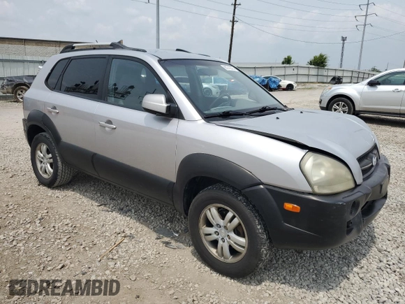 2006 Hyundai Tucson GLS with VIN KM8JN72D46U261840, listed as a Copart auction lot 60743025 with 155,077 mi miles and Salvage title. Bid and sale history available at DreamBid. Image 4.