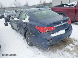 2016 Infiniti Q50 3.0t Red Sport 400 with VIN JN1FV7AR9GM452066, listed as a IAAI auction lot 41271398 with 95,249 mi miles. Bid and sale history available at carsss.com. Image 3.