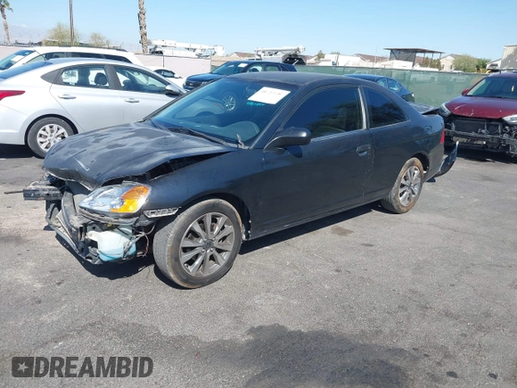 2001 Honda Civic LX with VIN 1HGEM21511L004625, listed as a IAAI auction lot 41927899 with 349,237 mi miles. Bid and sale history available at carsss.com. Image 2.
