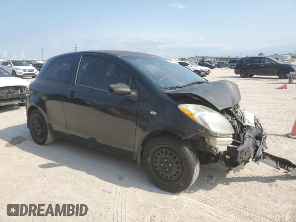 2008 Toyota Yaris with VIN JTDJT923285215823, listed as a Copart auction lot 53257895 with 184,400 mi miles and Salvage Title. Bid and sale history available at carsss.com. Image 4.