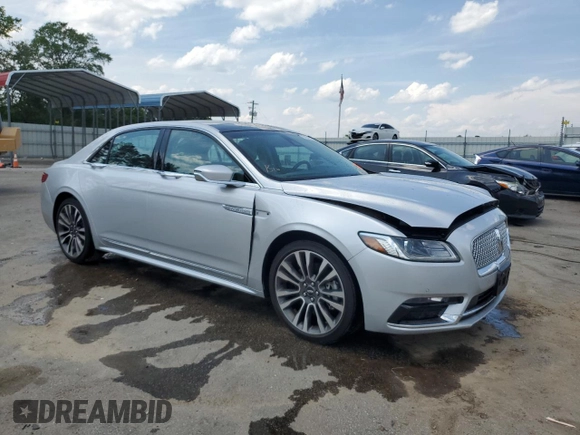 2018 Lincoln Continental Reserve with VIN 1LN6L9RP1J5611452, listed as a Copart auction lot 57516865 with Not provided miles and Salvage title. Bid and sale history available at DreamBid. Image 4.