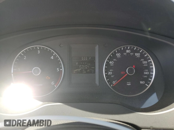 2012 Volkswagen Jetta TDI with VIN 3VWLL7AJ4CM325799, listed as a Copart auction lot 61835265 with 153,404 mi miles and Salvage title. Bid and sale history available at DreamBid. Image 9.
