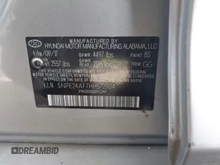 2017 Hyundai Sonata 2.4L z VIN 5NPE24AF7HH572904, wystawiony jako IAAI lot #42193616 z przebiegiem 122 229 mil mil oraz . Historia ofert i sprzedaży dostępna na DreamBid. Obrazek 9.