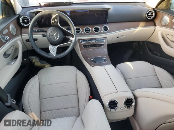 2023 Mercedes-Benz E 450 with VIN W1KZF5KB5PB145167, listed as a Copart auction lot 73649954 with Not Provided miles and Salvage Title. Bid and sale history available at DreamBid. Image 8.