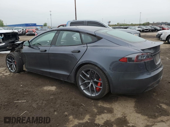 2022 Tesla Model S Plaid with VIN 5YJSA1E63NF460223, listed as a Copart auction lot 56127155 with 50,419 mi miles and Clean title. Bid and sale history available at DreamBid. Image 2.