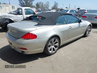 2007 BMW 6 Series 650i with VIN WBAEK135X7CN83521, listed as a IAAI auction lot 42078828 with 55,444 mi miles. Bid and sale history available at carsss.com. Image 4.
