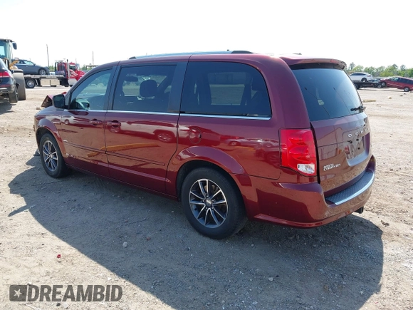 2017 Dodge Grand Caravan SXT with VIN 2C4RDGCG6HR581664, listed as a IAAI auction lot 41986539 with 111,164 mi miles and . Bid and sale history available at DreamBid. Image 3.