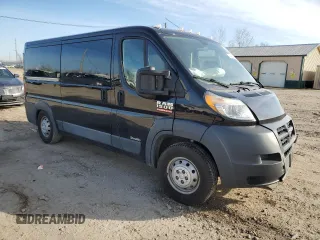 2017 Ram ProMaster Cargo with VIN 3C6TRVAG6HE548011, listed as a Copart auction lot 44714965 with 46,939 mi miles and Salvage Title. Bid and sale history available at DreamBid. Image 4.