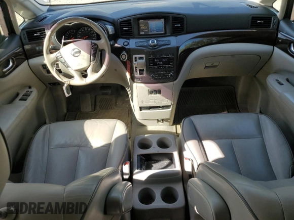 2015 Nissan Quest SV with VIN JN8AE2KP7F9120821, listed as a Copart auction lot 53998065 with 106,702 mi miles and Salvage Title. Bid and sale history available at carsss.com. Image 8.