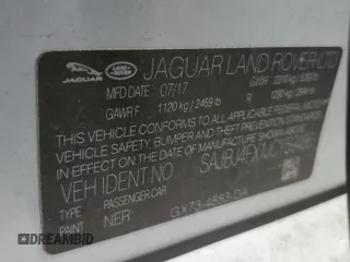 2018 Jaguar XF 25t Premium with VIN SAJBJ4FX1JCY59486, listed as a Copart auction lot 78463744 with 126,214 mi miles and Salvage Title. Bid and sale history available at carsss.com. Image 14.