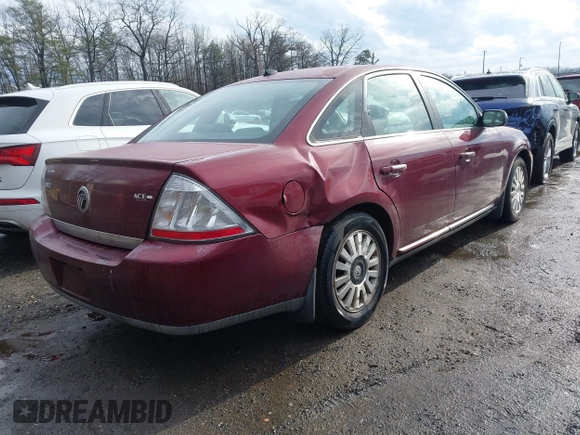 2008 Mercury Sable with VIN 1MEHM40W28G604539, listed as a IAAI auction lot 41474627 with 79,346 mi miles. Bid and sale history available at carsss.com. Image 4.