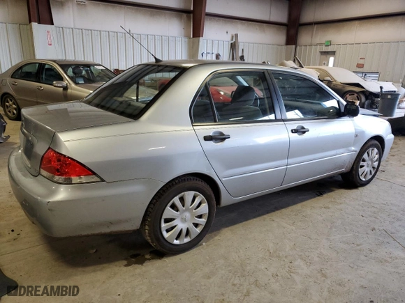 2006 Mitsubishi Lancer ES with VIN JA3AJ26E46U068219, listed as a Copart auction lot 89313665 with 63,616 mi miles and Salvage Title. Bid and sale history available at carsss.com. Image 3.