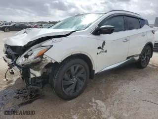 2017 Nissan Murano Platinum with VIN 5N1AZ2MH3HN148689, listed as a Copart auction lot 47865755 with 195,046 mi miles and Salvage Title. Bid and sale history available at carsss.com. Image 1.
