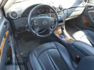 2003 Mercedes-Benz CLK 500 with VIN WDBTJ75J43F018571, listed as a Copart auction lot 72736304 with 125,780 mi miles and Salvage Title. Bid and sale history available at DreamBid. Image 8.