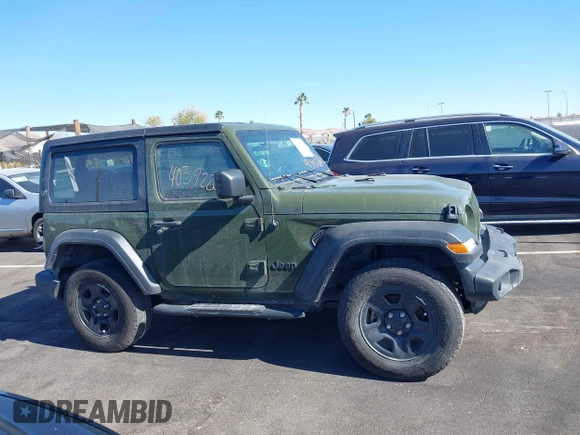 2021 Jeep Wrangler Sport S with VIN 1C4GJXAG3MW737454, listed as a IAAI auction lot 40392262 with 29,330 mi miles and . Bid and sale history available at DreamBid. Image 13.
