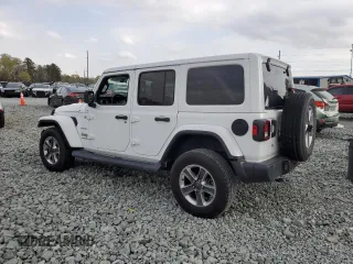 2019 Jeep Wrangler Unlimited Sahara with VIN 1C4HJXEG5KW602598, listed as a Copart auction lot 51666055 with 75,782 mi miles and Salvage Title. Bid and sale history available at carsss.com. Image 2.