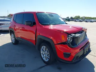 2023 Jeep Renegade Upland with VIN ZACNJDB1XPPP31424, listed as a IAAI auction lot 40951910 with 27,630 mi miles. Bid and sale history available at carsss.com. Image 1.
