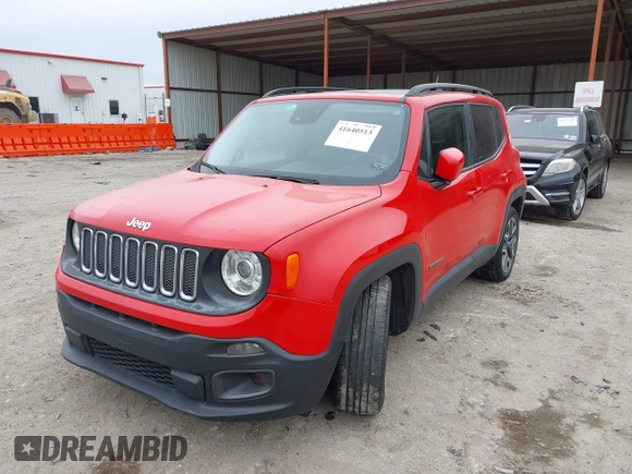 2017 Jeep Renegade Latitude with VIN ZACCJABB1HPG28699, listed as a IAAI auction lot 41640513 with 181,946 mi miles. Bid and sale history available at carsss.com. Image 17.