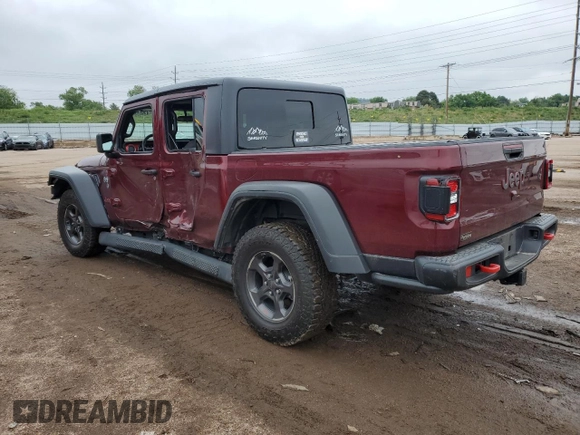 2021 Jeep Gladiator Rubicon with VIN 1C6JJTBG6ML518543, listed as a Copart auction lot 59877365 with 30,537 mi miles and Salvage title. Bid and sale history available at DreamBid. Image 2.