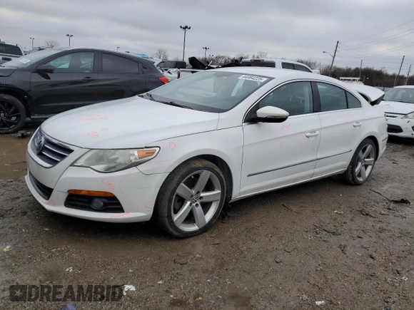 2012 Volkswagen CC Lux with VIN WVWHN7AN6CE507032, listed as a Copart auction lot 44064225 with 120,845 mi miles and Salvage Title. Bid and sale history available at carsss.com. Image 1.