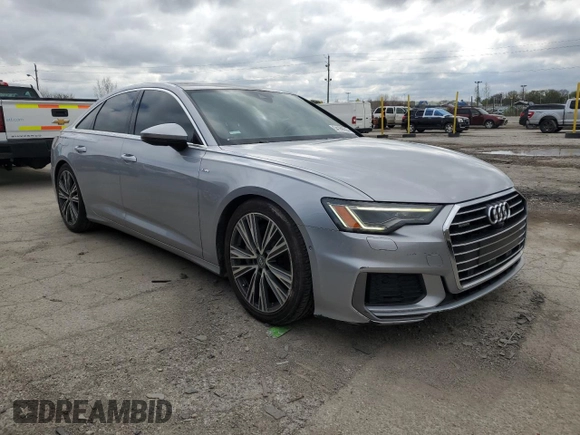 2019 Audi A6 Premium Plus with VIN WAUL2AF21KN041472, listed as a Copart auction lot 54169205 with 102,414 mi miles and Clean Title. Bid and sale history available at carsss.com. Image 4.