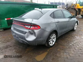 2013 Dodge Dart SXT with VIN 1C3CDFBA7DD117457, listed as a IAAI auction lot 41729302 with 123,422 mi miles. Bid and sale history available at carsss.com. Image 4.