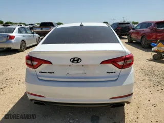 2016 Hyundai Sonata 2.4L Sport with VIN 5NPE34AF1GH292617, listed as a Copart auction lot 52533555 with 104,999 mi miles and Salvage Title. Bid and sale history available at carsss.com. Image 6.