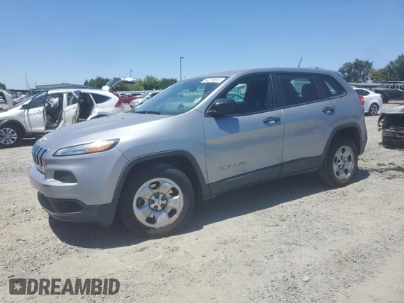 2016 Jeep Cherokee Sport with VIN 1C4PJLAB8GW207708, listed as a Copart auction lot 64078895 with 136,300 mi miles and Clean title. Bid and sale history available at DreamBid. Image 1.
