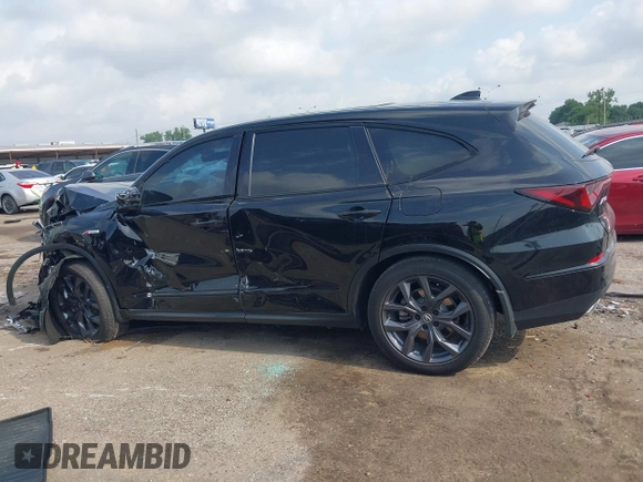 2023 Acura MDX w/A-Spec Package с VIN 5J8YE1H09PL004461, выставлен на аукционе IAAI как лот 42115065 с пробегом Не указан миль и . История ставок и продаж доступна на DreamBid. Изображение 13.