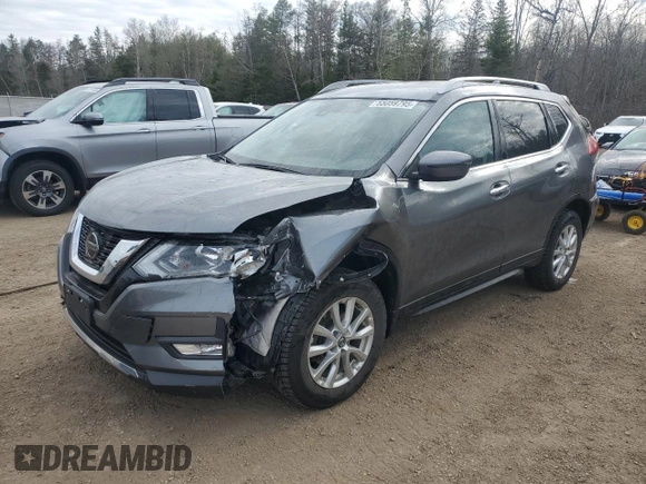 2020 Nissan Rogue S with VIN 5N1AT2MV9LC742974, listed as a Copart auction lot 55059795 with 61,218 mi miles and Clean Title. Bid and sale history available at DreamBid. Image 1.
