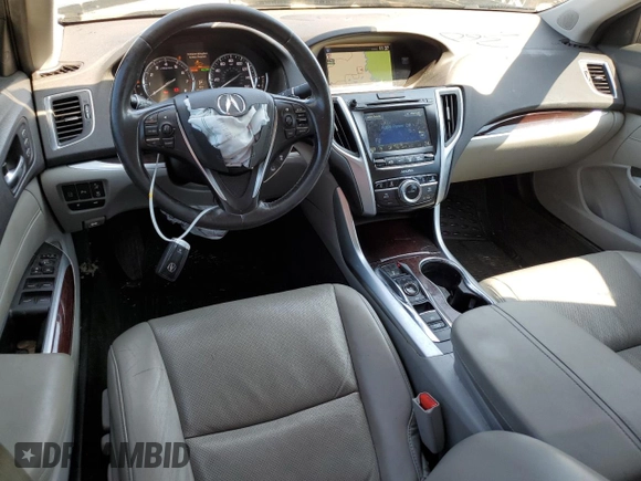 2016 Acura TLX Advance with VIN 19UUB2F77GA005343, listed as a Copart auction lot 71362304 with 124,115 mi miles and Salvage title. Bid and sale history available at DreamBid. Image 8.