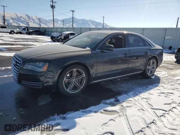 2013 Audi A8 3.0L z VIN WAUAGAFD8DN000642, wystawiony jako Copart lot #42427725 z przebiegiem 92 375 mil mil oraz Szkoda całkowita • Salvage title. Historia ofert i sprzedaży dostępna na DreamBid. Obrazek 1.